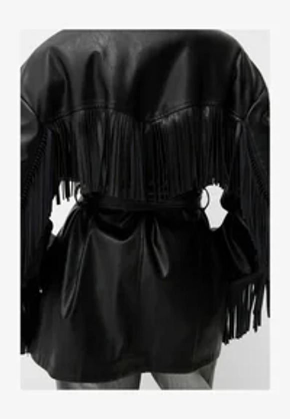 WITH FRINGING -   - Veste en similicuir - multi-coloured