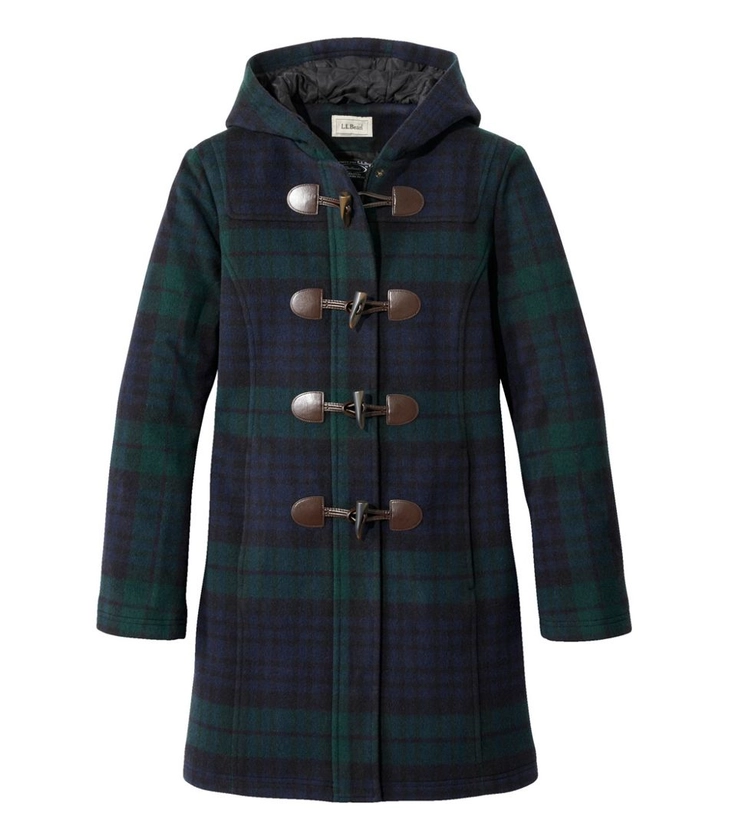 Women's Classic Lambswool Duffel Coat, Pattern | Casual Jackets at L.L.Bean