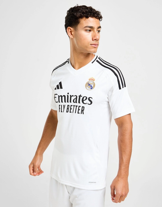 White adidas Real Madrid 2024/25 Home Shirt | JD Sports UK 