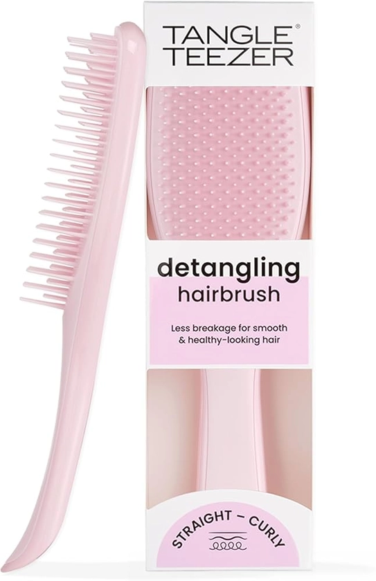 Amazon.com: Tangle Teezer Escova de cabelo desembaraçadora definitiva para cabelos molhados e secos, elimina nós e reduz a quebra para todos os tipos de cabelo, rosa milenar : Beleza e Cuidados Pessoais