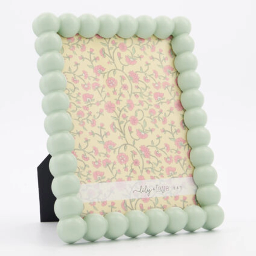 Green Beaded Photo Frame 7x5in - TK Maxx UK