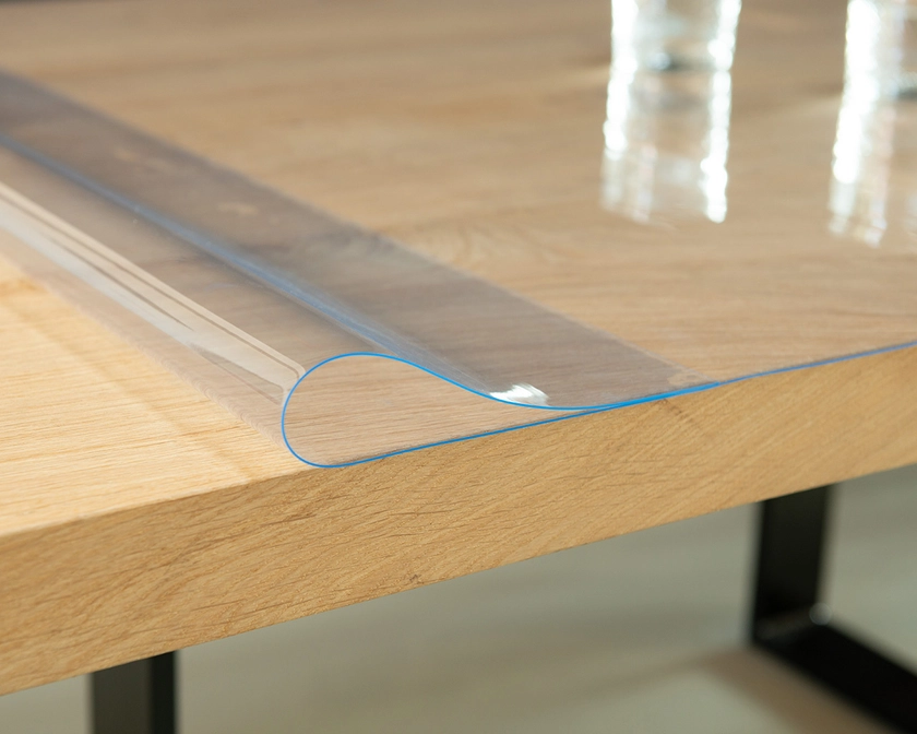 Clear plastic cover for your table, 1 mm thick