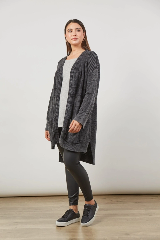 METRO CARDIGAN ASH