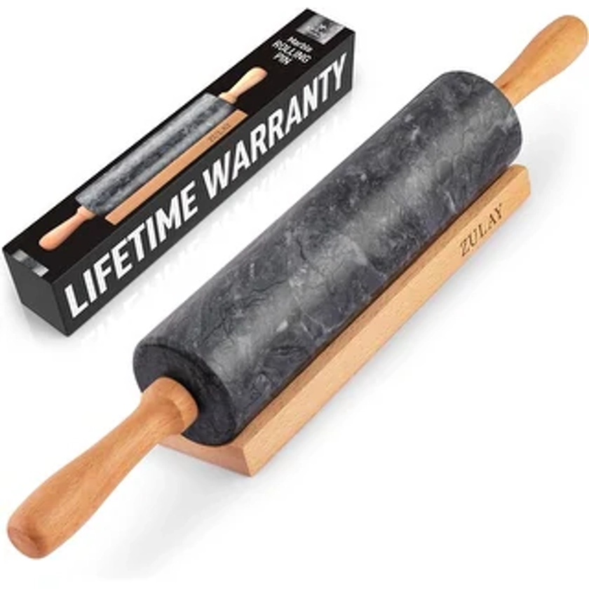 Marble Rolling Pin With Wooden Holder | Overstock.com Shopping - The Best Deals on Bowls & Colanders | 43544113