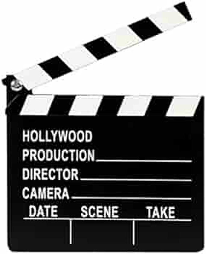 TRIXES Novelty Directors Clapperboard - Wooden Movie/Film/TV Clapper - Hollywood Action! Style Clapboard Prop