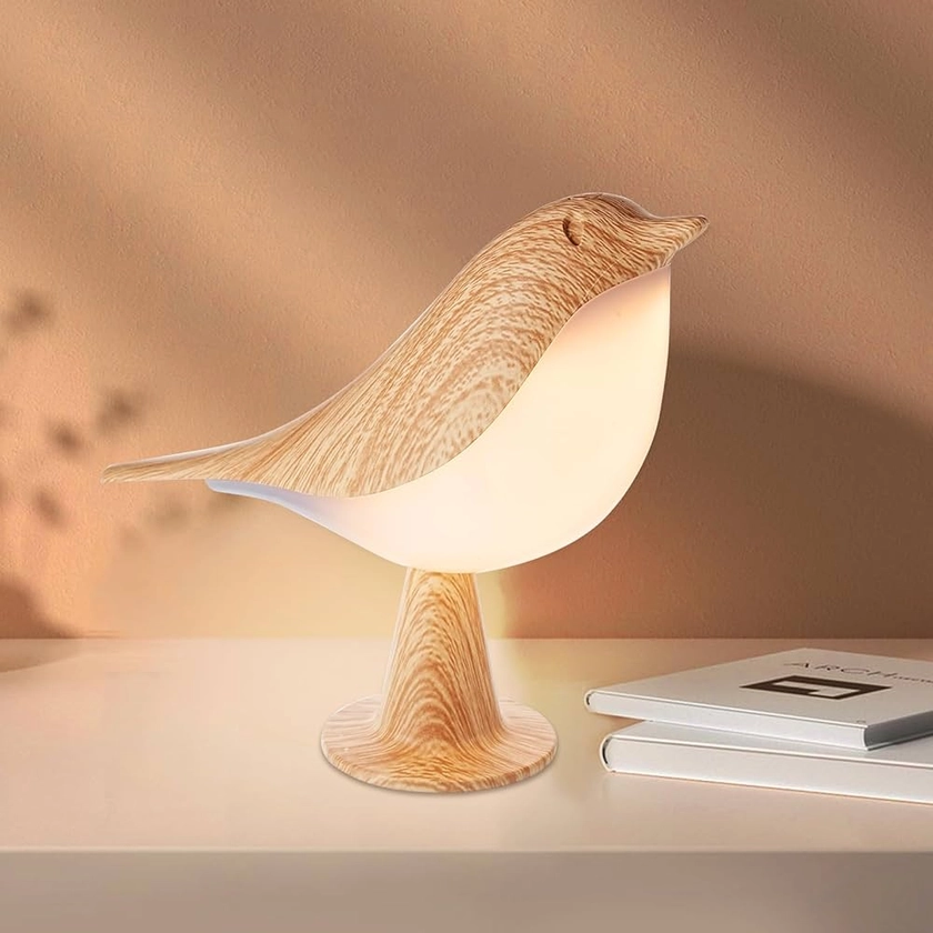 LINGSFIRE Small Night Light, Cute Bird LED Table Lamp with Touch Dimmer Creative Bedside Lamp 3 Level Brightness Desk Lamp with USB Charging Port Cordless Nightstand Lamp for Bedroom Home Decor : Amazon.com.au: Lighting