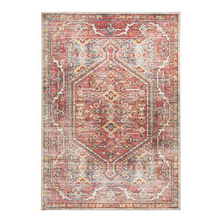 Network Rugs Crimson Power-Loomed Transitional Rug | Temple & Webster