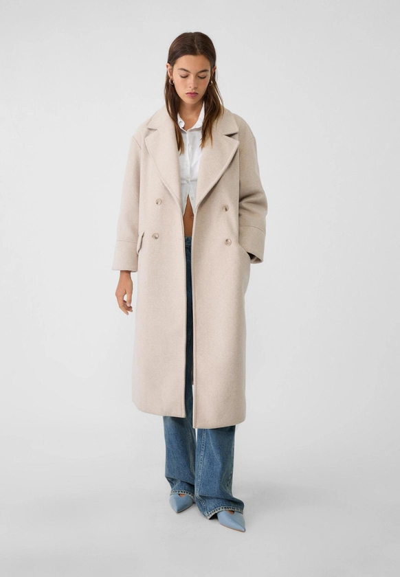 Manteau oversize doux au toucher