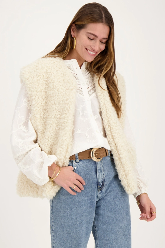 Gilet teddy beige | My Jewellery