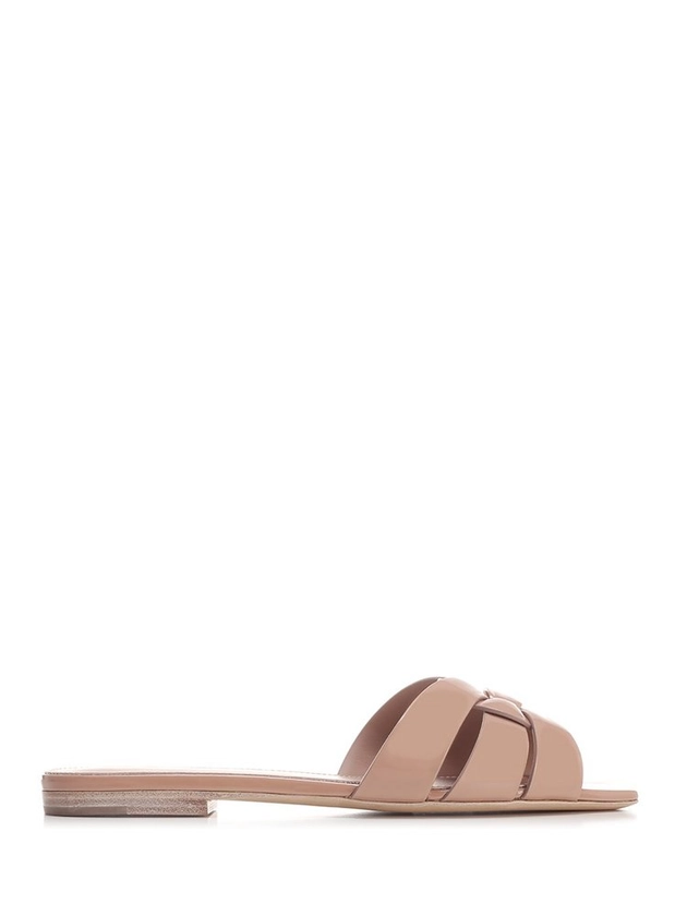 Saint Laurent Tribute Flat Sandals - Cettire