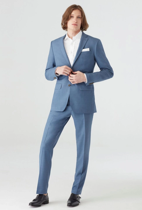Custom Suits Made For You - Harrogate Light Blue Suit | INDOCHINO