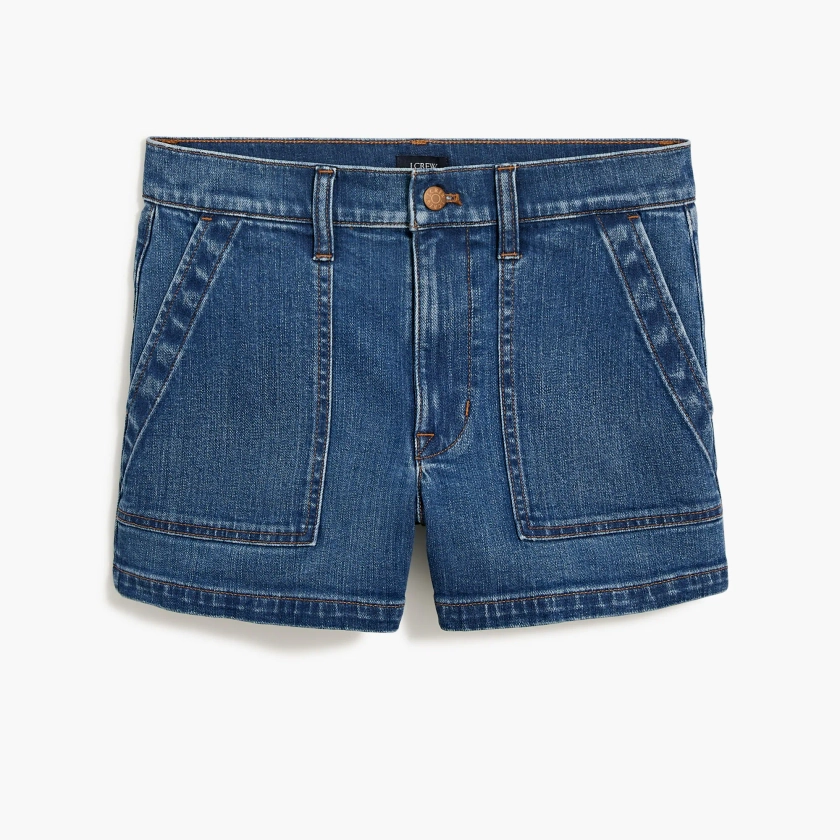 Utility denim short