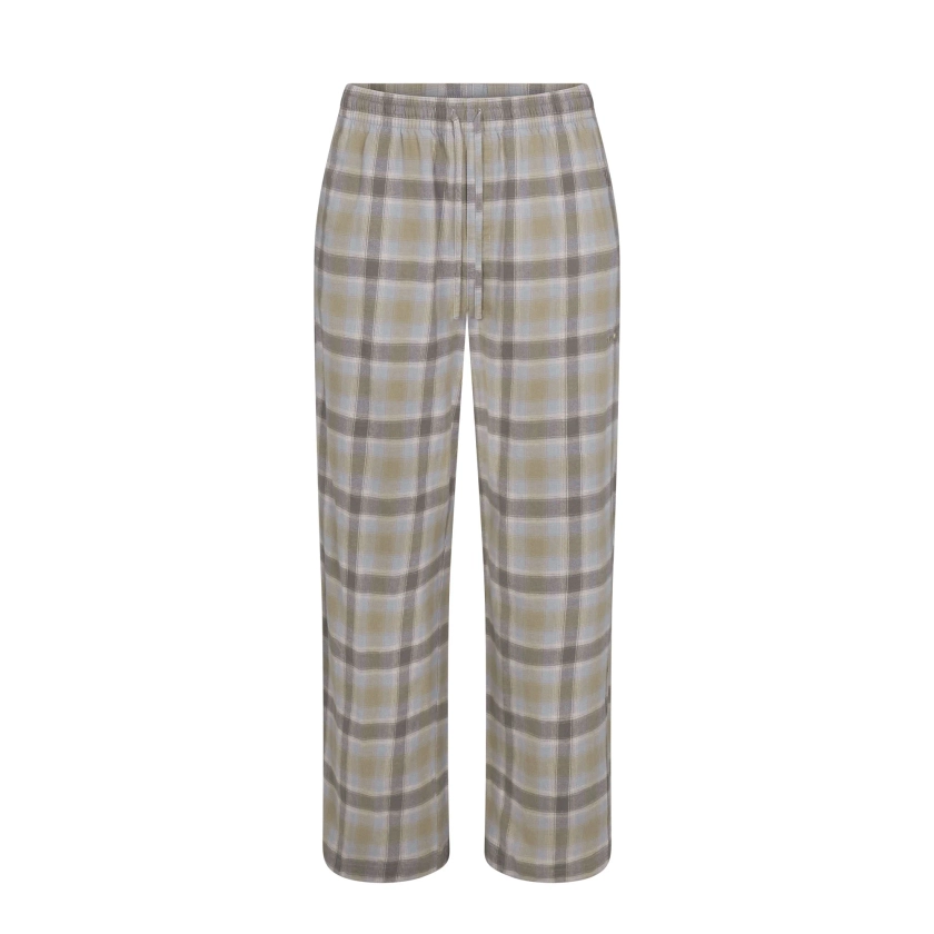 FLANNEL SLEEP MENS PANT | TAUPE PLAID