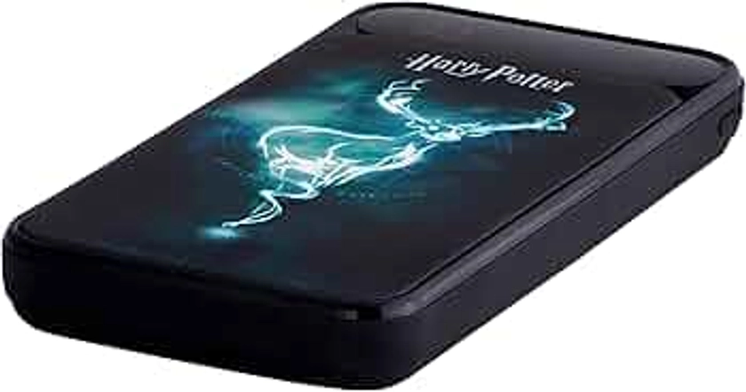 Harry Potter 10,000 mAh Light-Up Power Bank. Charge Up To 2 Phones At Once. LCD Power Indicator Display. 4 Full Device Charges On The Go. 2 x USB-A Outputs. Compatible With Apple, Samsung And Huawei.