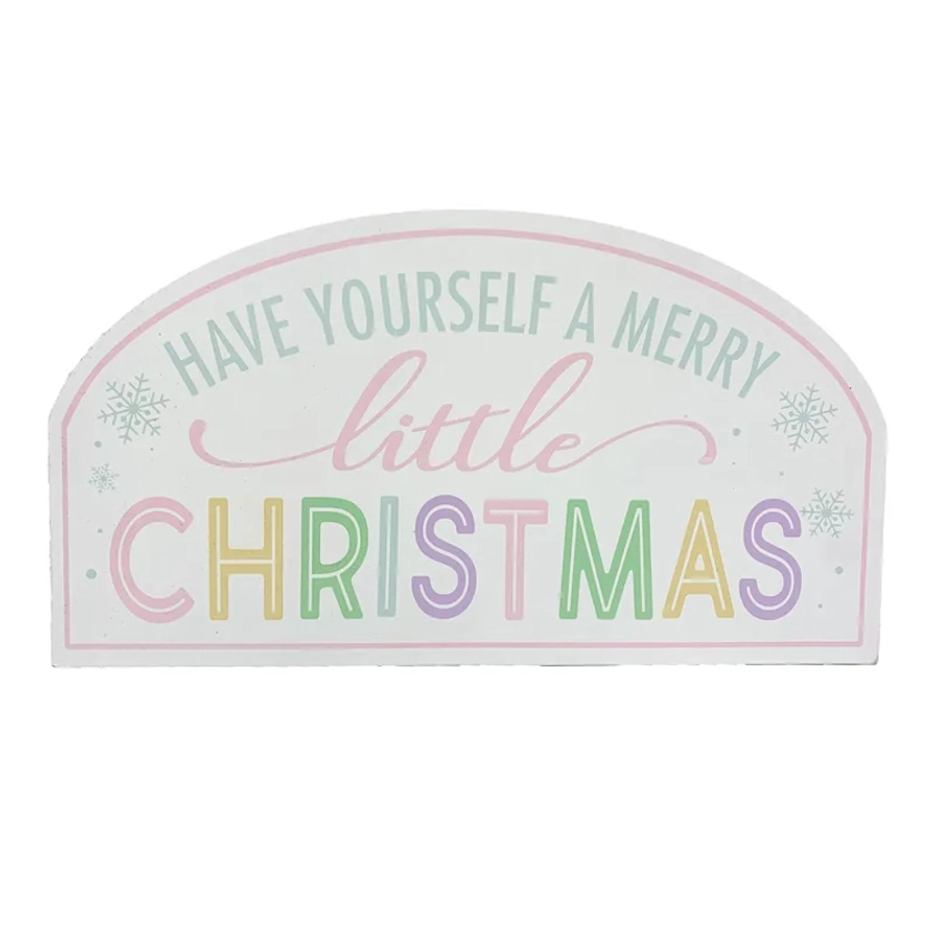 Mrs. Claus' Bakery Merry Little Christmas Block Sign, 12"