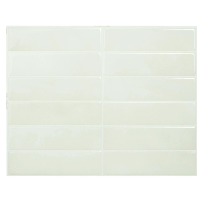 Lot de 4 crédences adhésives Morocco Essaouia, blanc, 22.8 cm x 29 cm | Leroy Merlin