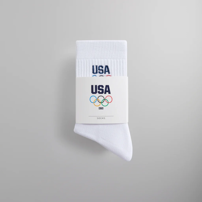 Kith for Team USA 3-Pack Mid Crew Sock - Multi