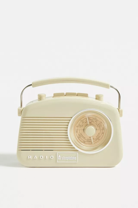 Steepletone Cream Baby Brighton Portable Radio