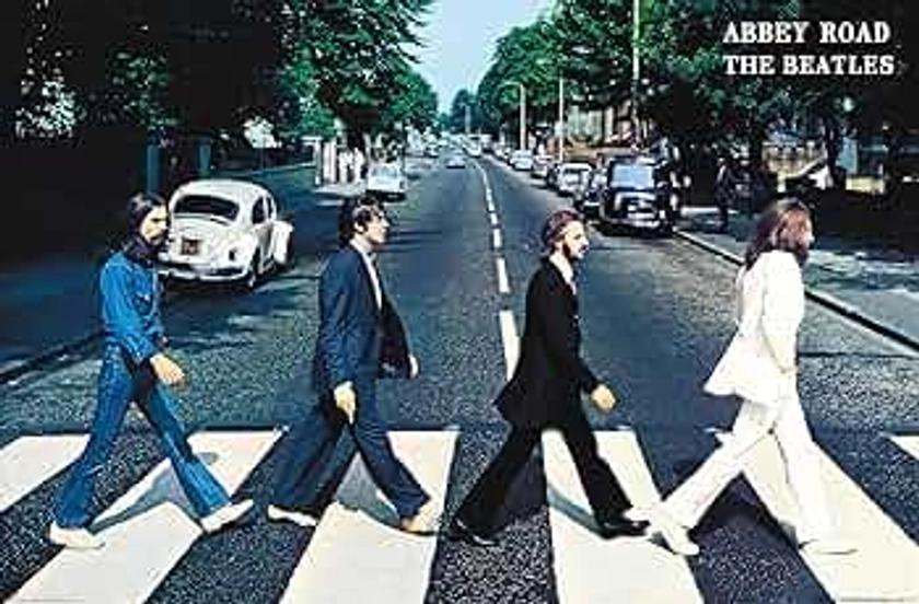 Trends International Beatles-Abbey Road Wall Poster, 22.375" x 34", Unframed Version, Bedroom