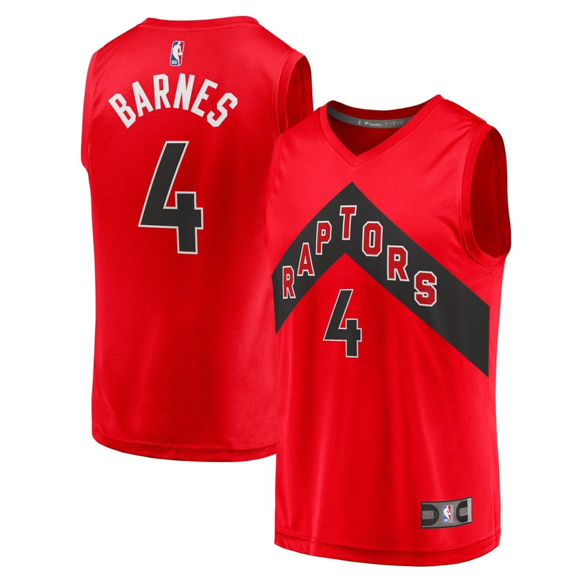 Men's Toronto Raptors Scottie Barnes Fanatics Branded Red Fast Break Replica Jersey - Icon Edition