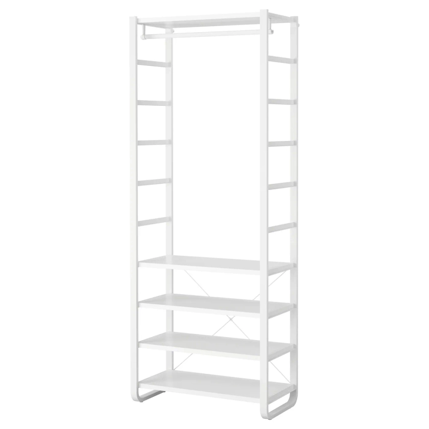 ELVARLI combinaison armoire, blanc, 84x40x216 cm - IKEA Belgique