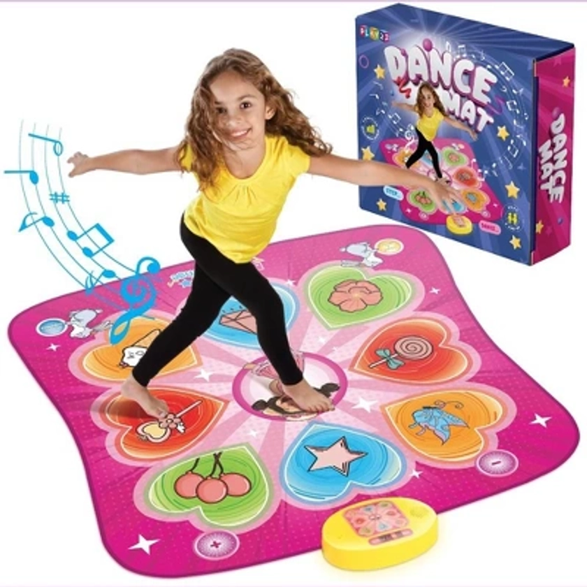 Dance Mat for Kids - Birthday Gift for 4 5 6 7 Year Old Girl - Adjustable Volume, 5 Challenge Levels – Toys for 5 Year Old Girls