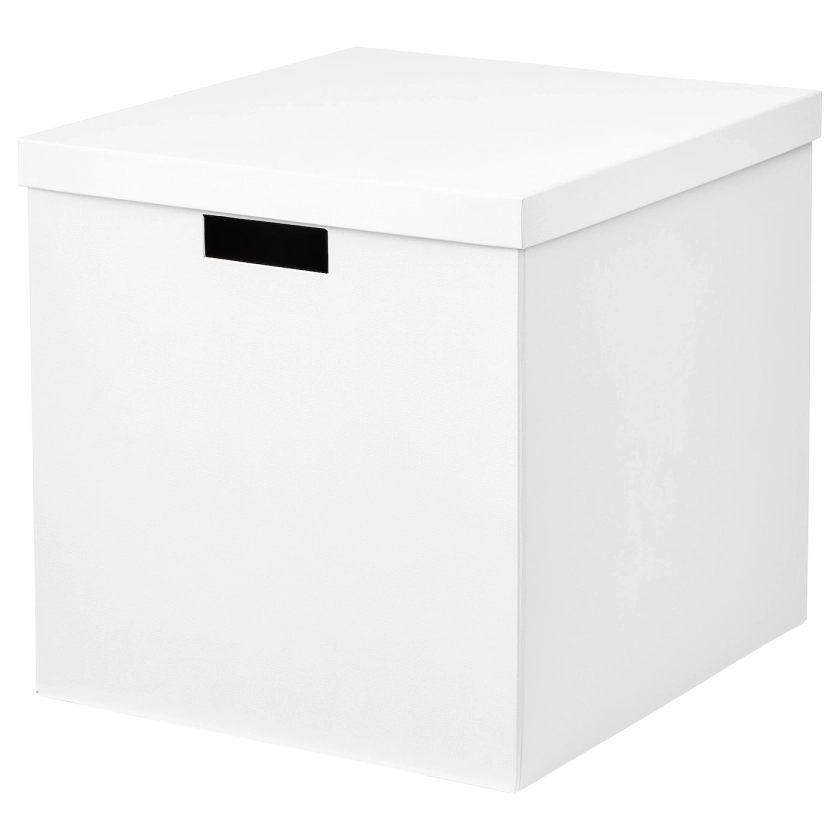 TJENA Boîte de rangement avec couvercle, blanc, 32x35x32 cm - IKEA