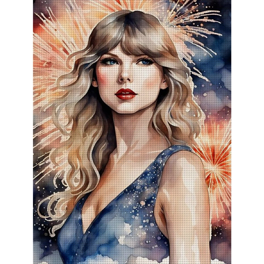 Taylor Swift-11CT Stamped Cross Stitch 40*55cm/15.75*21.65in