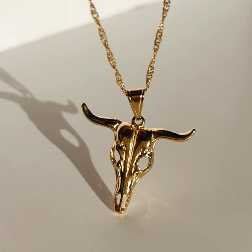 Ryder Bull Head Necklace