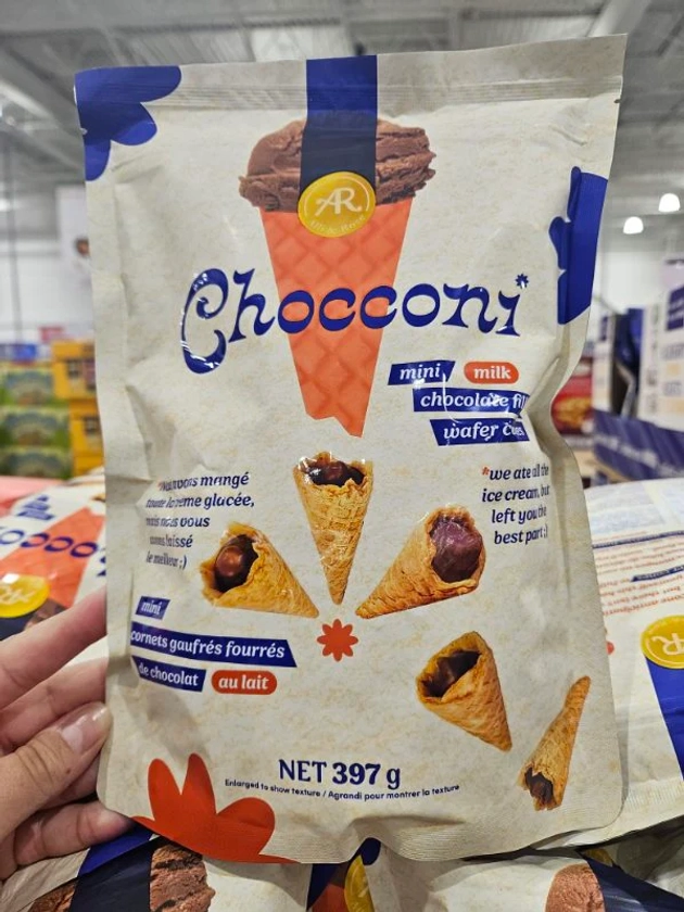 Chocconi Mini Milk Chocolate Cones - 1 x 397 Grams
