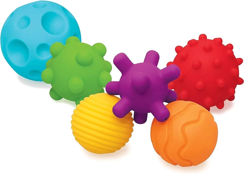 Infantino Sensory Textured Multi Ball Set - 6-delige getextureerde ballenset, speelgoed voor sensorische ontdekking en interactie, voor leeftijden vanaf 6 maanden en ouder : Amazon.nl: Speelgoed & spellen