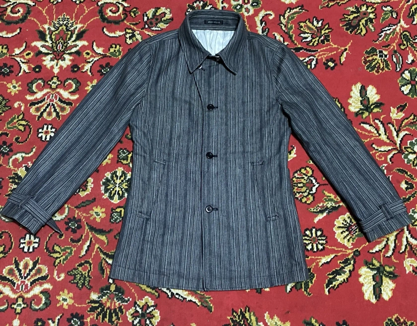 ATALIER SAB Denim Hickory Stripe Jacket