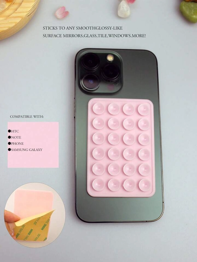 1Pc Silicone Suction Silicone Suction Cups Square Phone Case Back Silicone Suction Cups 24pcs Large Suction Silicone Cell Phone Suction Cups | SHEIN USA