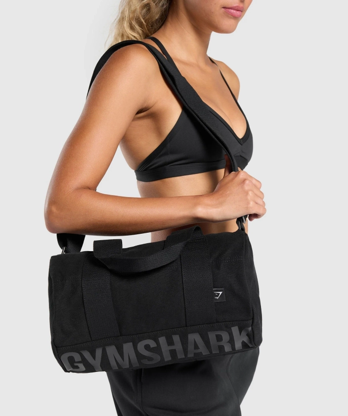 Gymshark Power Holdall Small - Black/Asphalt Grey