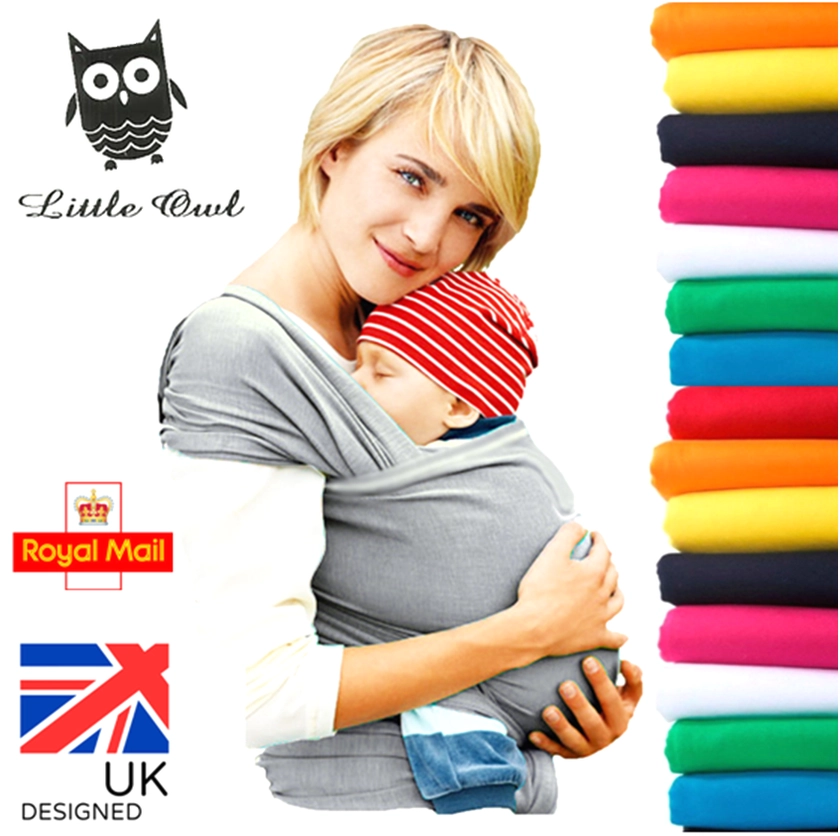 BABY WRAP CARRIER SLING STRETCHY - Breastfeeding - MANY COLOURS!!!