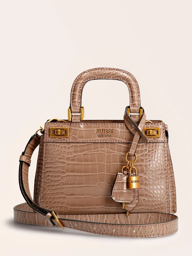 MINI SAC A MAIN KATEY CROCO | Site officiel GUESS®