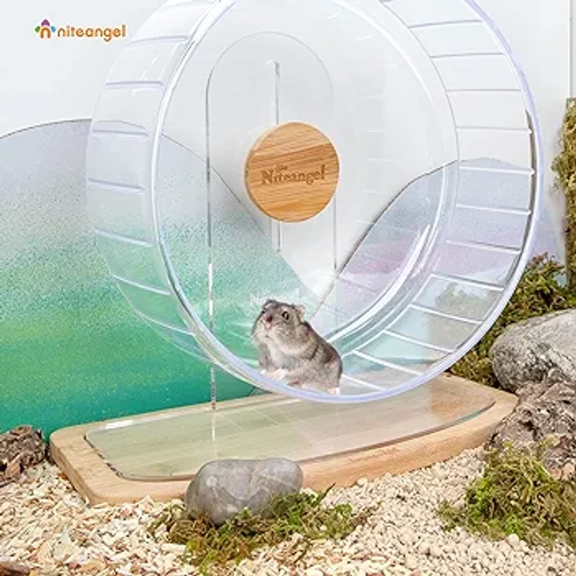 Niteangel Anti-Slide Hamster Wheel Platform - Fits for Niteangel Super-Silent Hamster Wheel | Acrylic Wheel | Wooden Wheel | Cloud Series Hamster Wheel (Medium)