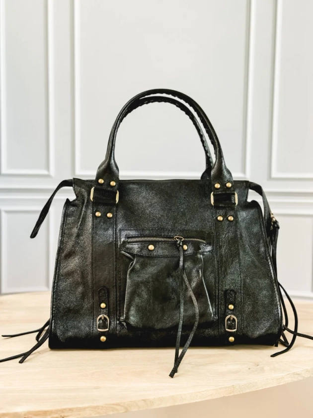 Sac brillant Gabby - Noir