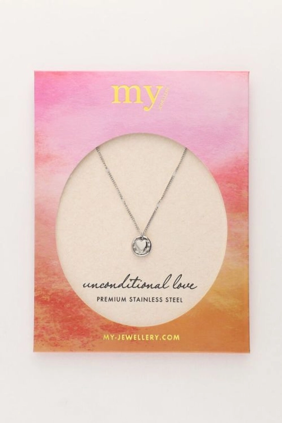 Unconditional love necklace "cœur martelé" | My Jewellery