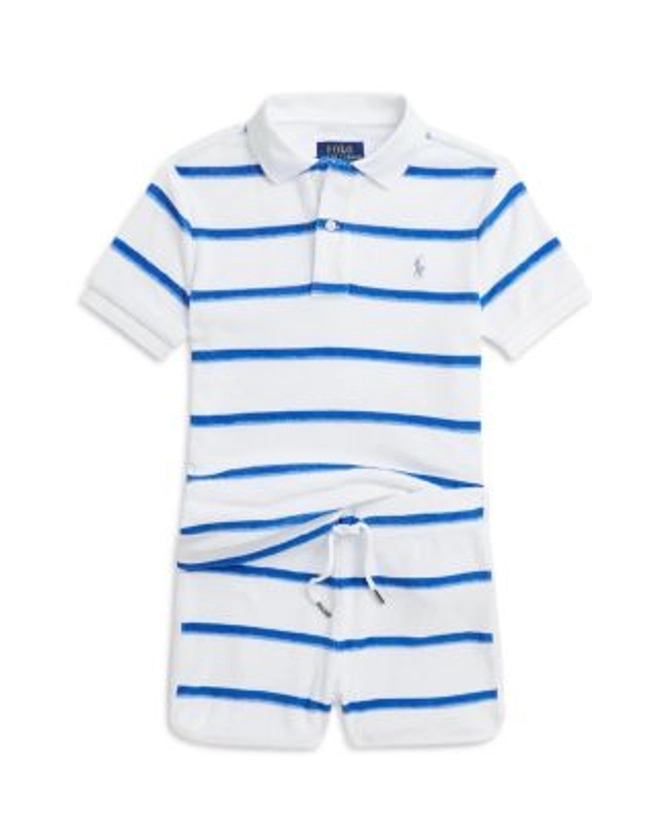 Ralph Lauren Boys' Terry Polo Shirt & Short Set - Little Kid Back to results - Kids - Bloomingdale's