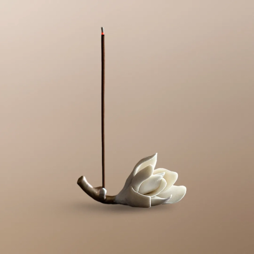 “Magnolia” - Ceramic Incense Holder/Stand-TeaTsy Official Website