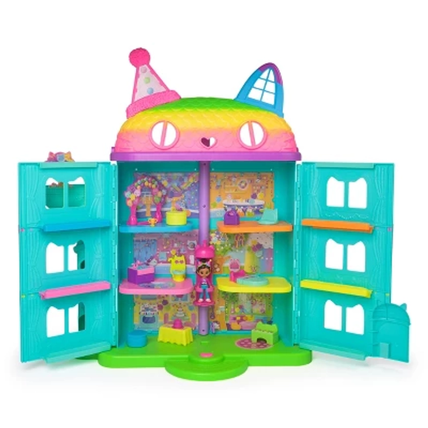 Gabby's Dollhouse Purrfect Celebration Playset: 17 Pieces, 3 Years and Up, Requires 3 AAA Batteries