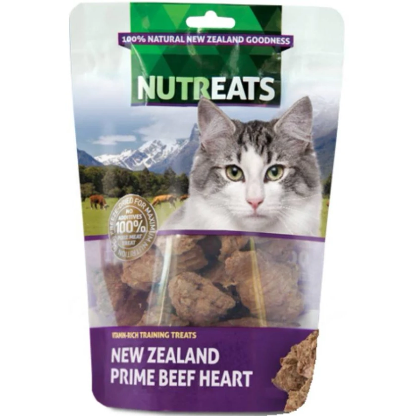 Nutreats New Zealand Prime Beef Heart Cat Treats 50G