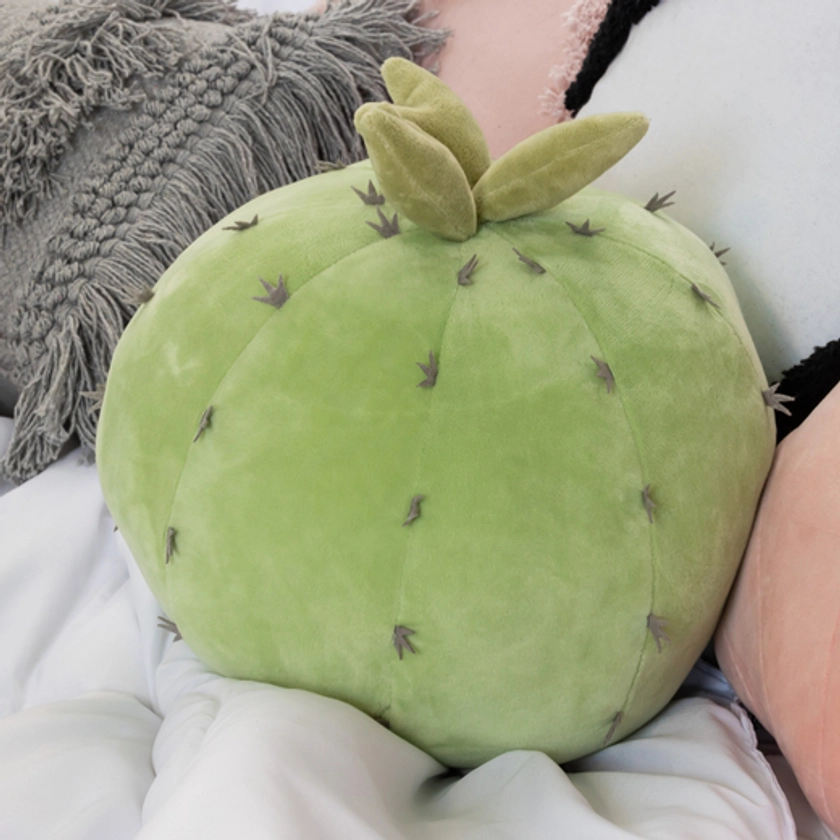 Cactus Shaped Plush Throw Pillow 12in