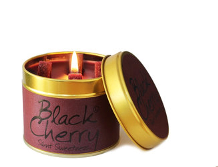 Black Cherry Scented Candle Tin at Lily-Flame