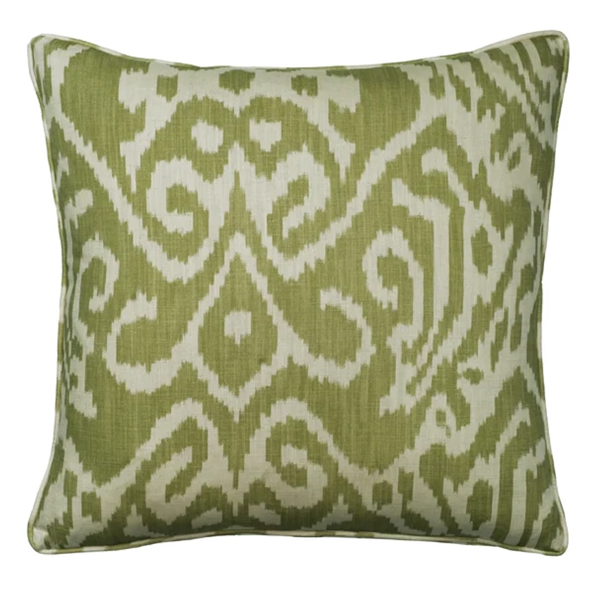 Otter Fennel Cushion | Ikat Feather Cushion - Andrew Martin