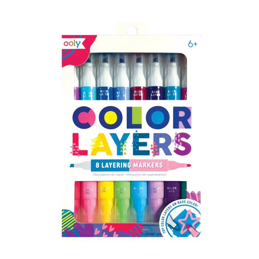 Color Layers Double Ended Layering Markers - Set of 8