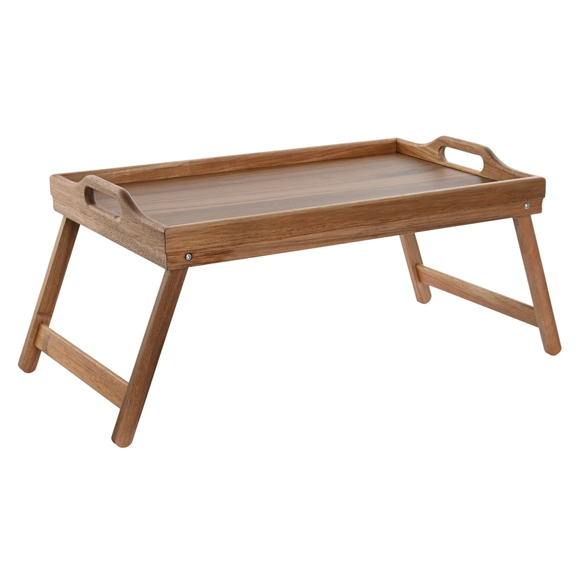 Plateau de lit en bois d'acacia 58x30x24cm