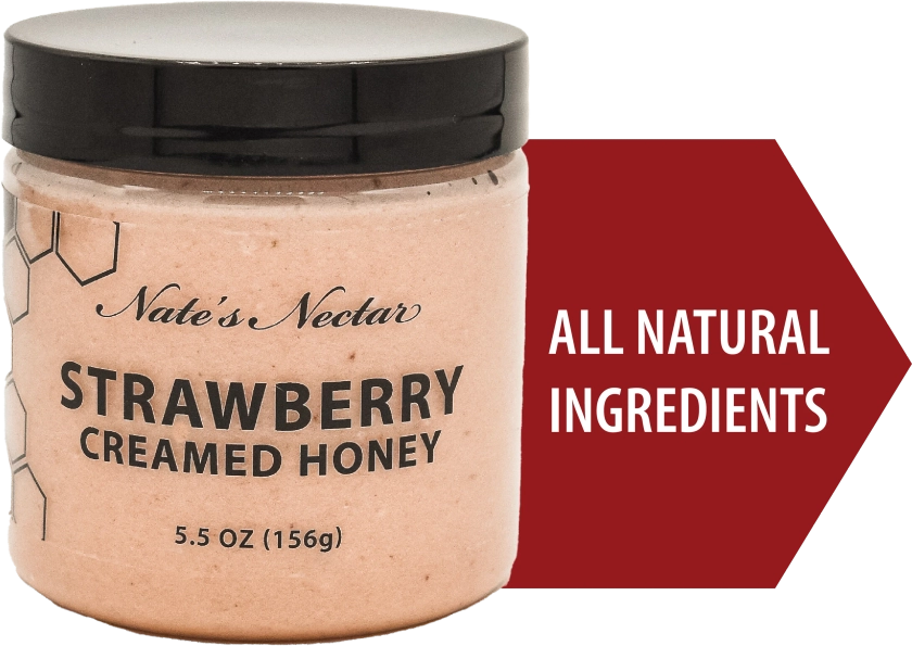 Strawberry Creamed Honey, Nate's Nectar, 5.5 oz