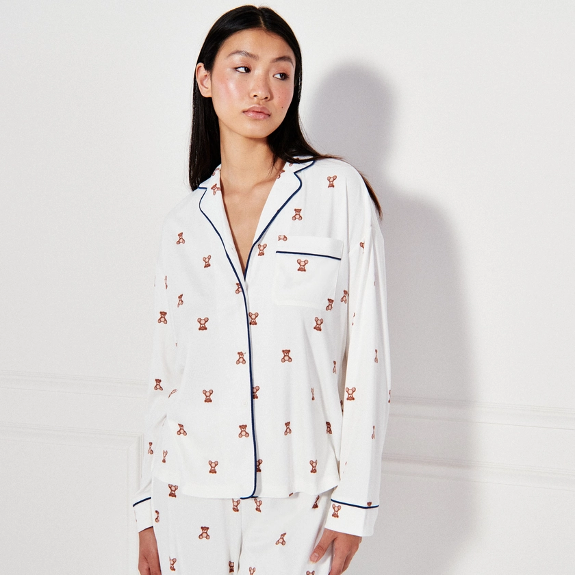 Chemise de pyjama à motifs